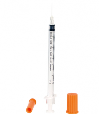 一次性使用無菌胰島素注射器1ml（u-40）